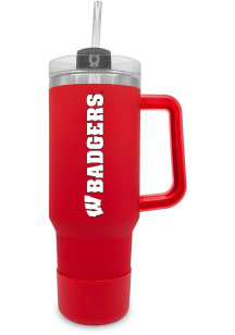 Wisconsin Badgers 40 oz Stainless Steel Tumbler - Red
