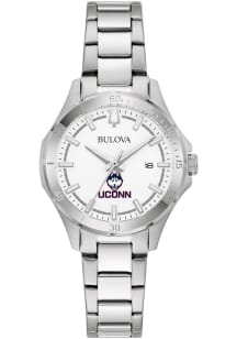 Bulova UConn Huskies Sport Stainless Steel Womens Watch