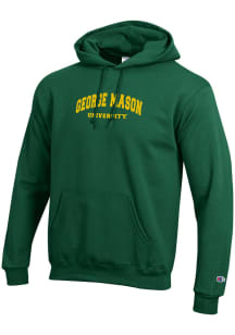 Champion George Mason University Mens Gold Powerblend Hood Long Sleeve Hoodie