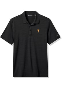 Travis Mathew Arizona State Sun Devils Mens Black Halftime Show Short Sleeve Fashion Polo