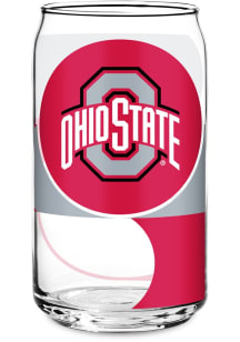 Ohio State Buckeyes Glass Pint Glass - White