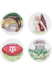 Texas A&M Aggies 4 Pack Coaster - White
