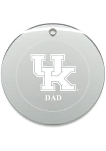 Kentucky Wildcats Dad Round Ornament - White