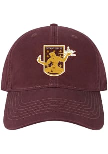 Detroit City FC EZA Relaxed Adjustable Hat - Maroon
