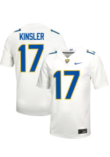 Tony Kinsler   Pitt Panthers White Football Football Name And Number Football Jersey