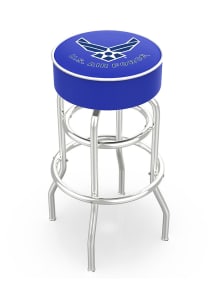 Air Force Double-Ring Swivel Pub Stool - Black