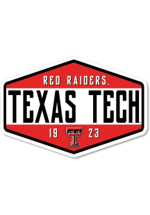 Texas Tech Red Raiders 3.5" Badge Rugged Stickers - Red
