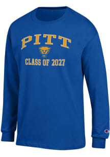Champion Pitt Panthers Blue Font Class of 2027 Jersey Long Sleeve T Shirt