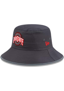 New Era Ohio State Buckeyes Graphite Featherweight Stretch Mens Bucket Hat
