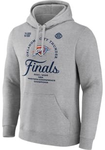 Oklahoma City Thunder Mens Grey 2025 Conference Champions Backcourt Violation Locker Room Long Sle..