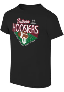 Indiana Hoosiers Youth Black 2025 National Championship Game Bound Short Sleeve T-Shirt