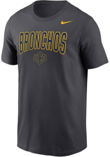 Nike Central Oklahoma Bronchos Anthracite Legend Mascot Name Short Sleeve T Shirt