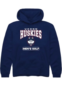 Summit Sportswear UConn Huskies Youth Navy Blue Men's Golf Long Sleeve Hoodie