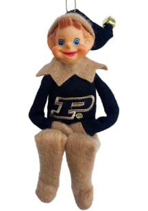 Purdue Boilermakers 12inch Elf Ornament - Black