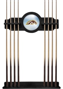 Western Michigan Broncos Solid Wood Cue Rack Pool Table