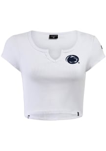 Hype and Vice Penn State Nittany Lions Womens White Cali Short Sleeve T-Shirt