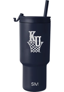 Kansas Jayhawks 30oz Trek Stainless Steel Tumbler - Navy Blue