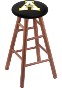 Appalachian State Mountaineers Round Cushion Oak Pub Stool - Brown