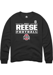 Arvell Reese Ohio State Buckeyes Mens Black Football NIL Stacked Box Player Crew