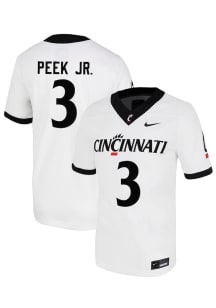 Antwan Peek Jr.  Nike Cincinnati Bearcats White NIL Name And Number Football Jersey
