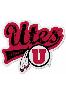 Utah Utes Distressed Sport Shape Pennant - Red