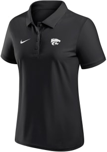 Nike K-State Wildcats Womens Black Victory Short Sleeve Polo Shirt