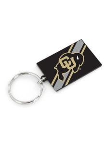 Colorado Buffaloes Striped Keychain - Black