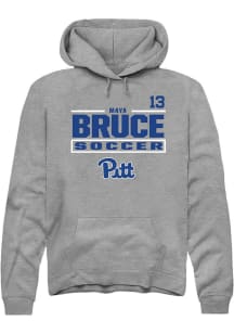 Maya Bruce Pitt Panthers Mens Graphite NIL Stacked Box Player Hood