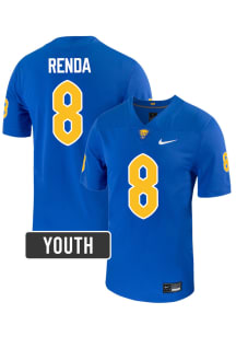 Angelo Renda Pitt Panthers Youth Blue Nike NIL Name And Number Football Jersey