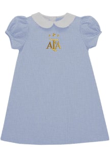 Vive La Fete Argentina National Team Toddler Girls Light Blue Ella Short Sleeve Dress