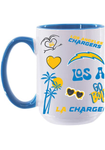 Los Angeles Chargers Loco Ceramic Mug Ceramic Mug - Light Blue