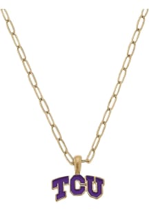 TCU Horned Frogs Enamel Logo Stud Womens Earrings