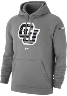 Nike Colorado Buffaloes Mens Grey Heather Coach Prime Veterans Day Long Sleeve Hoodie