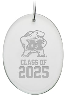 Maryland Terrapins Class of 2025 Oval Ornament - White