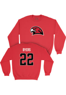 Brant Byers   Miami RedHawks Youth Red NIL Long Sleeve Crew Sweatshirt