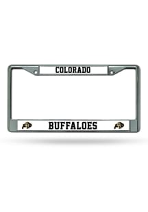 Colorado Buffaloes Premium Chrome License Plate Frame - Silver