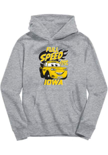 Vive La Fete Iowa Hawkeyes Toddler Grey Full Speed Long Sleeve Hooded Sweatshirt