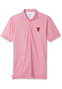 Johnnie O Texas Tech Red Raiders Mens Red Hex Short Sleeve Fashion Polo