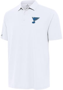 Antigua St Louis Blues Mens White Era Short Sleeve Polo