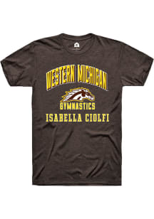 Isabella Ciolfi Western Michigan Broncos Brown NIL Arch Logo Short Sleeve Player T Shirt
