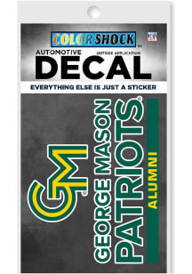 George Mason University Color Shock Auto Decal - Green