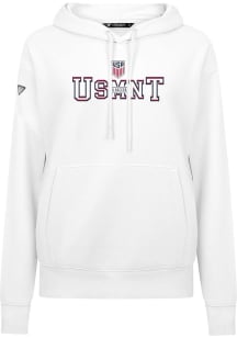 Levelwear USMNT Womens White Adorn Journey Hooded Sweatshirt