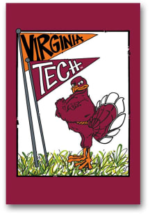 Virginia Tech Hokies Mascot HokieBird Garden Flag - Maroon