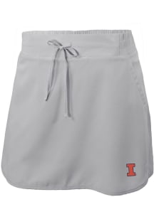 Columbia Illinois Fighting Illini Womens Grey Heat Seal Omni Wick Lakewood Pines Shorts