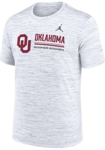 Nike Oklahoma Sooners White DriFit Velocity Jordan Short Sleeve T Shirt