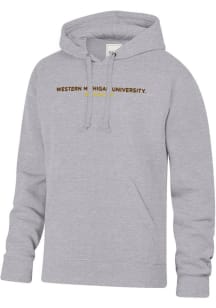 Gear for Sports Western Michigan Broncos Mens Grey Big Cotton Text Long Sleeve Hoodie