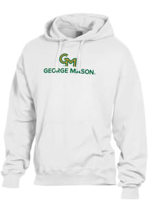 ComfortWash George Mason University Mens White Garment Dyed Long Sleeve Hoodie