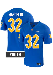 Jeremiah Marcelin Pitt Panthers Youth Blue Nike NIL Name And Number Football Jersey