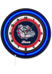 Gonzaga Bulldogs 19in Neon Wall Clock