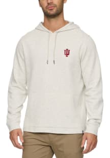 Indiana Hoosiers Mens Oatmeal Chatsworth Soft Waffle Fashion Hood